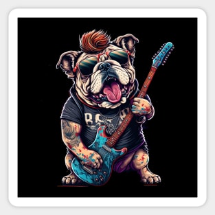 Bulldog Rocker Sticker